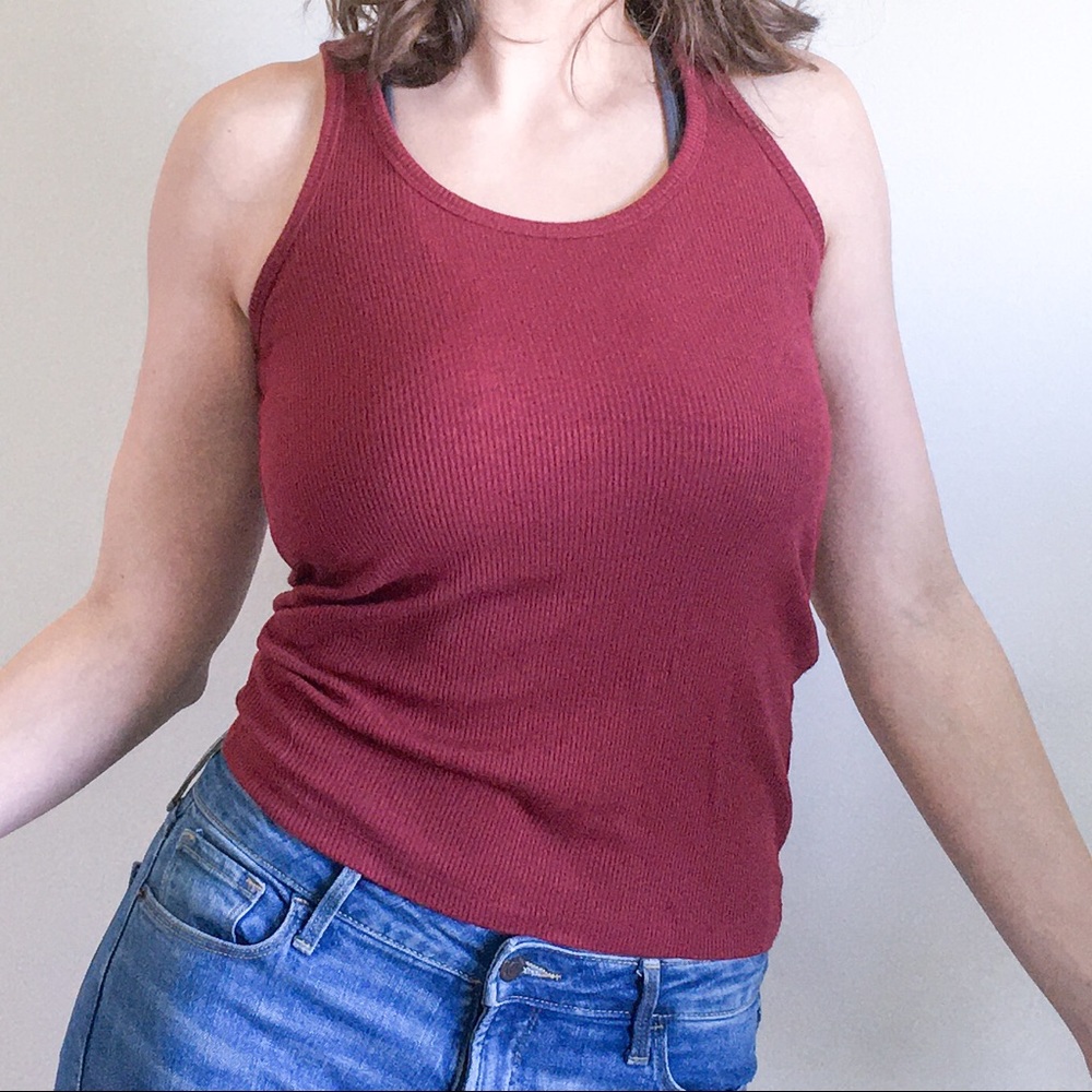 J.Crew Maroon Tank Top